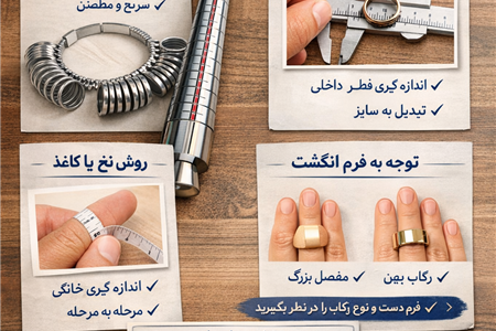 چگونگی بدست آوردن سایز انگشت خود